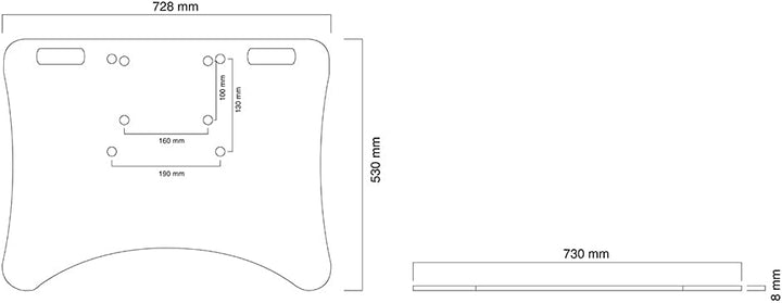 Neomounts NewStar PLASMA-M2500FPLATE Bodenplatte Feste Bodenplatte Silber, Feste Bodenplatte Silber