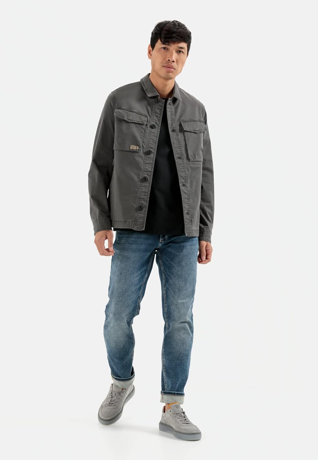 camel active Herren Indoorjacke Regular Fit 30 Dunkelgrau, 30 Dunkelgrau