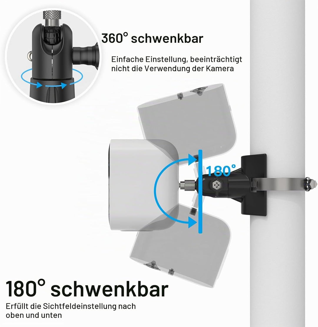 Universelle Masthalterung für Arlo Pro 4 Arlo Pro 3 Arlo Pro 2 eufyCam 2C/2C Pro/3/3C eufyCam 1 und