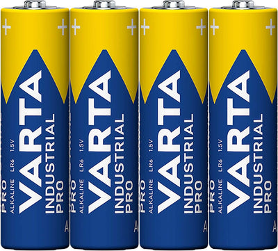 Varta 100 x Varta 04006 Batterien Alkaline, Mignon, AA, LR06, 1.5V Industrial, Shrinkwrap