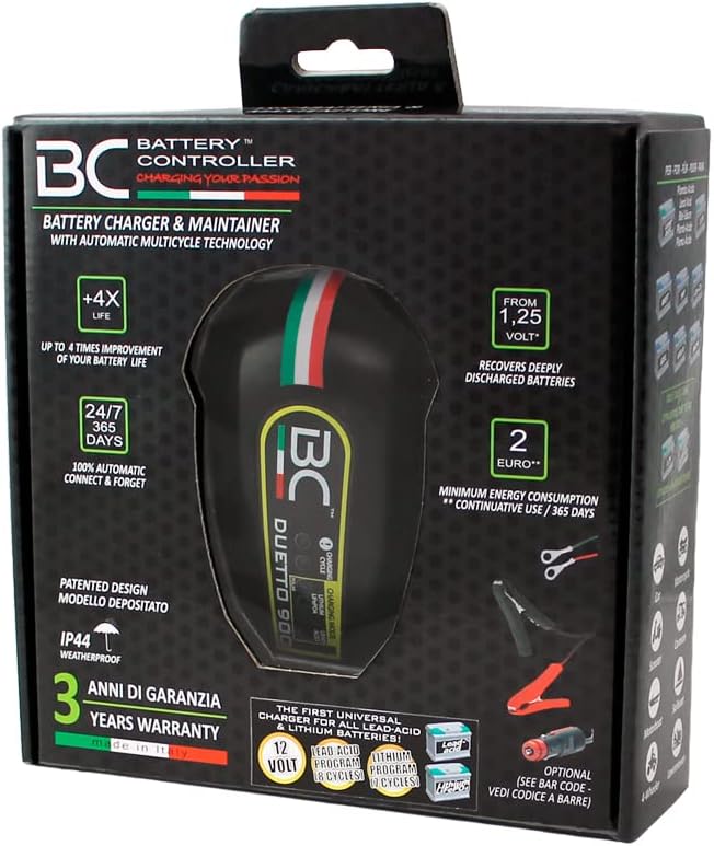 BC Battery Controller 700BCDP BC Duetto 900 12V 1A Kluges Batterieladegerät und Erhaltungsgerät für