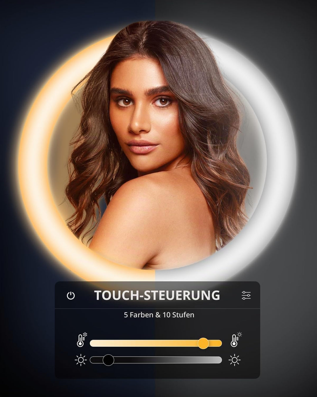 UBeesize Ringlicht mit Stativ, 12 Zoll Selfie Ringlicht mit 62 Zoll Stativ Ständer für Videoaufnahme