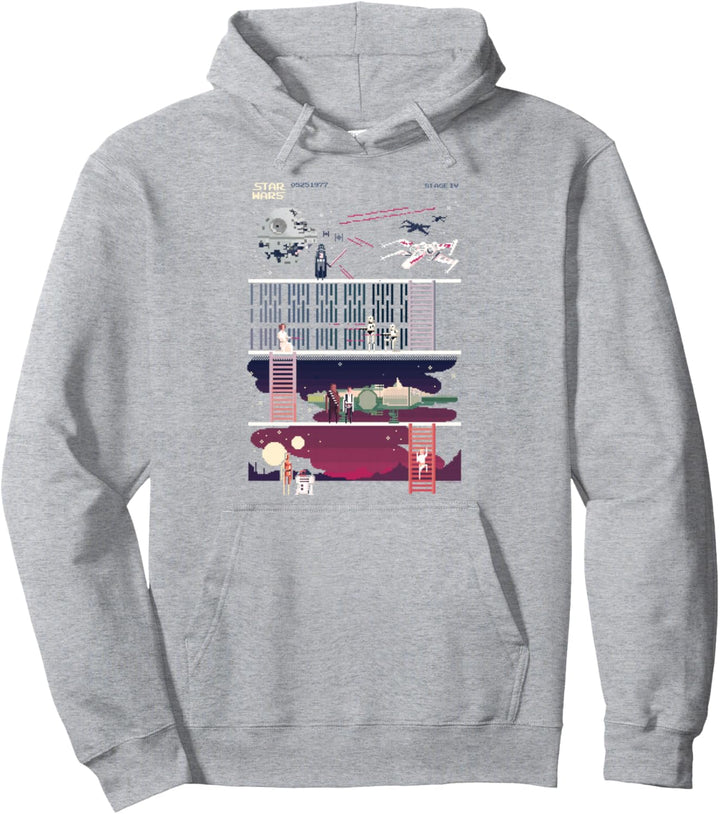 Star Wars A New Hope 8-Bit Game Pullover Hoodie