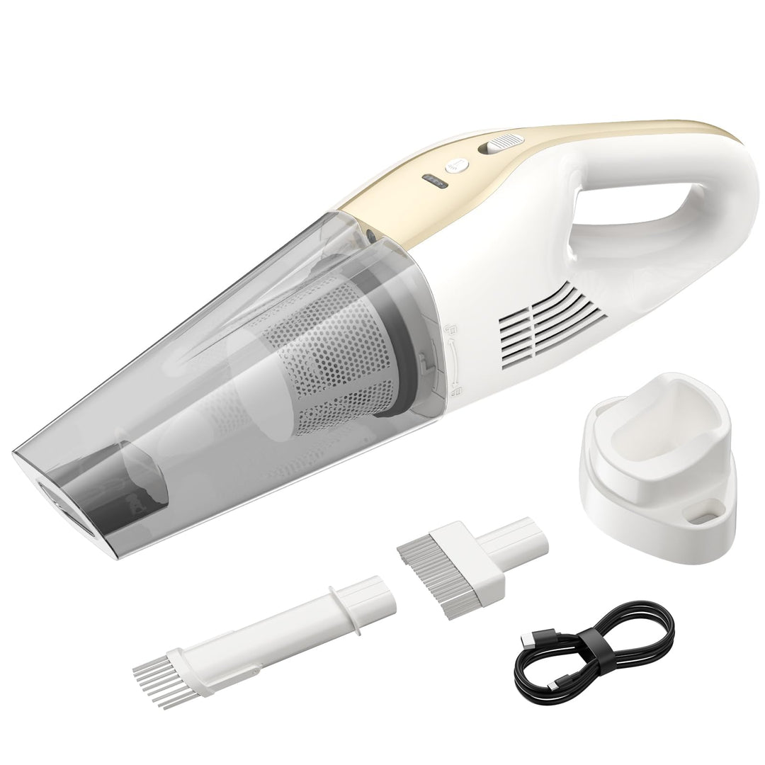 EVARY 9500Pa Akku Handstaubsauger mit 6000mAh PowerAkku & Waschbarem HEPA Doppelfilter-Kabelloser Na