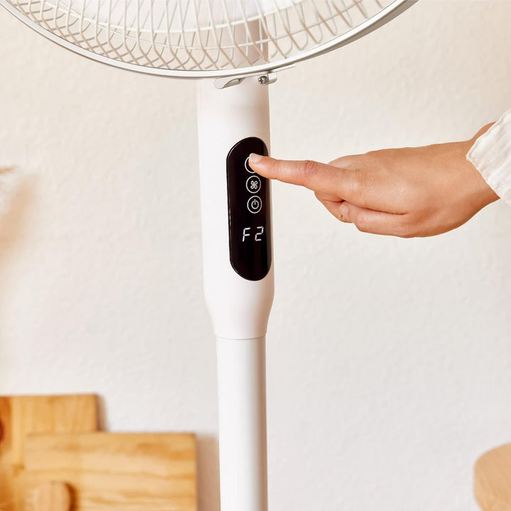 Newlux - Standventilator mit Fernbedienung, 3-in-1 W1050 Smart 10 Flügel, Ø 40 cm, 3 Vel und Timer 1
