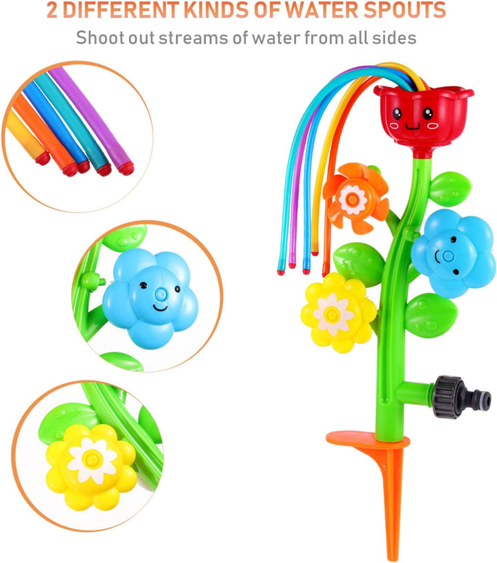 STOBOK Outdoor Wasser Spray Sprinkler Hinterhof Spinning Sprinkler Spielzeug Form Swirl Spiel Spielz