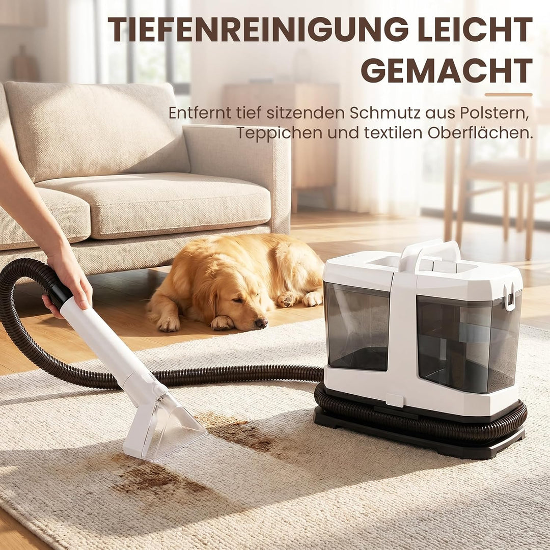 16kPa Polsterreiniger und Nasssauger Tragbar für Sofa, Teppich &amp; Auto