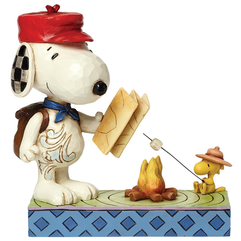 Peanuts by Jim Shore Campfire Friends (Snoopy & Woodstock) "Campfire Friends" (Freunde am Lagerfeuer
