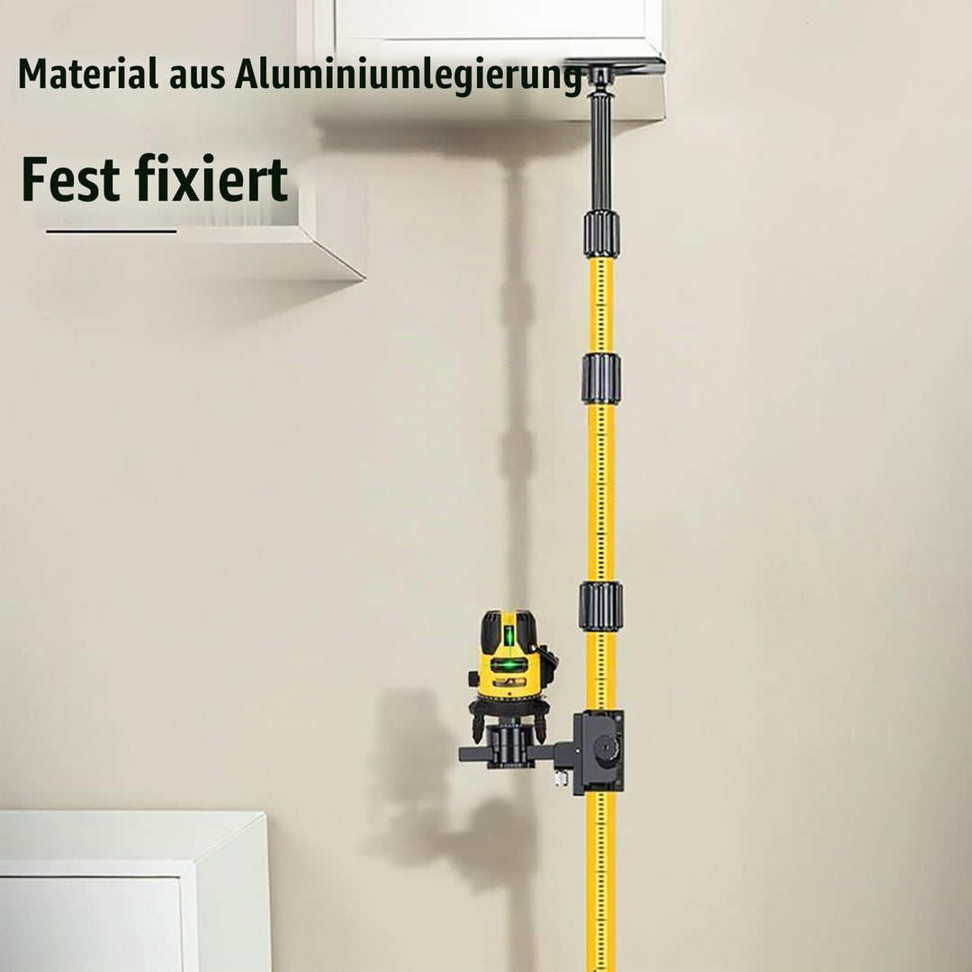 Teleskopstange Laser, Stativ Laser, Einstellbar von 115-280 cm,1/4 &amp; 5/8 Zoll mit Schnellverschluss
