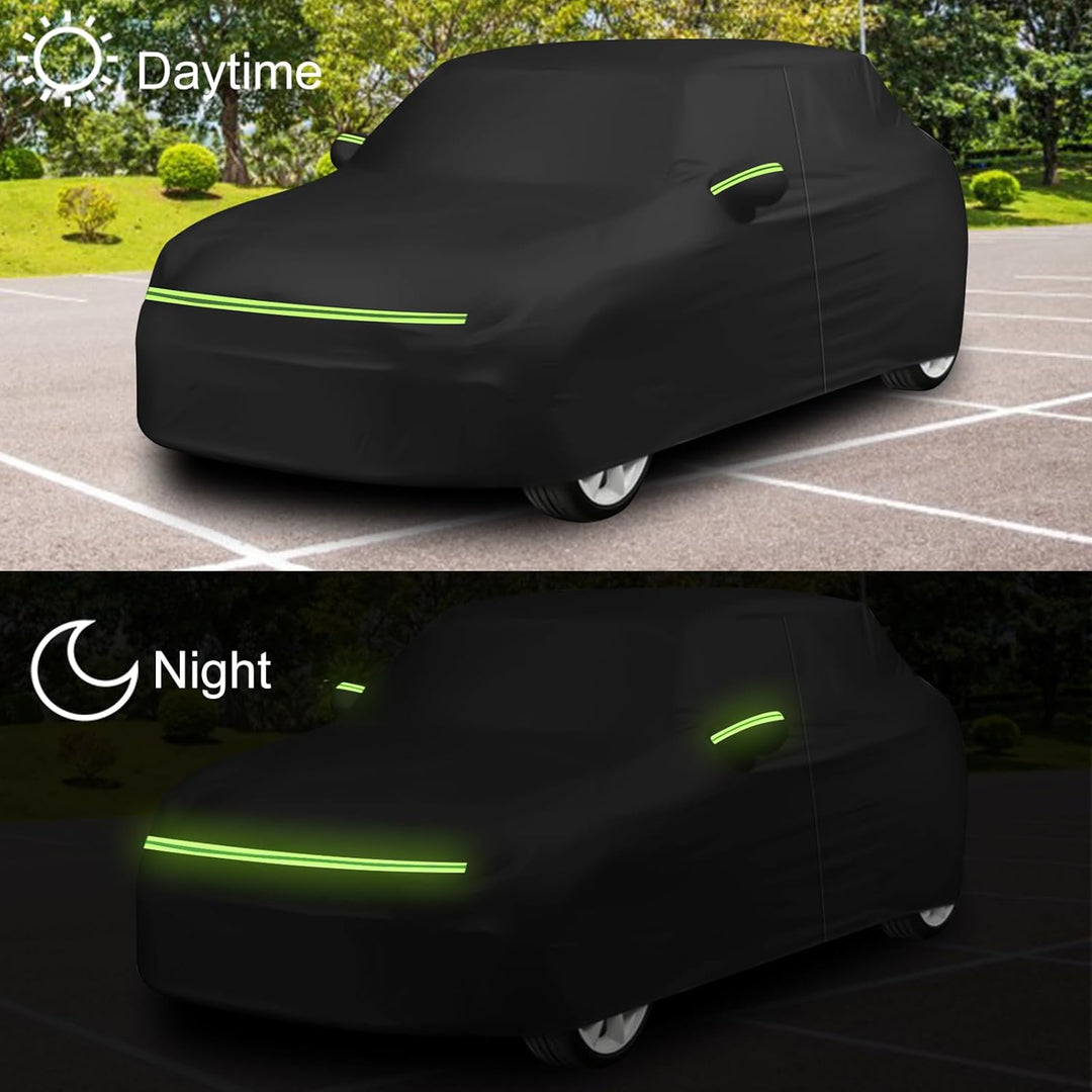 Autoabdeckung Wasserdicht Ersatz für Opel Kadett A/B/C/D/E 1962-1995, Abdeckplane Autogarage mit Tür