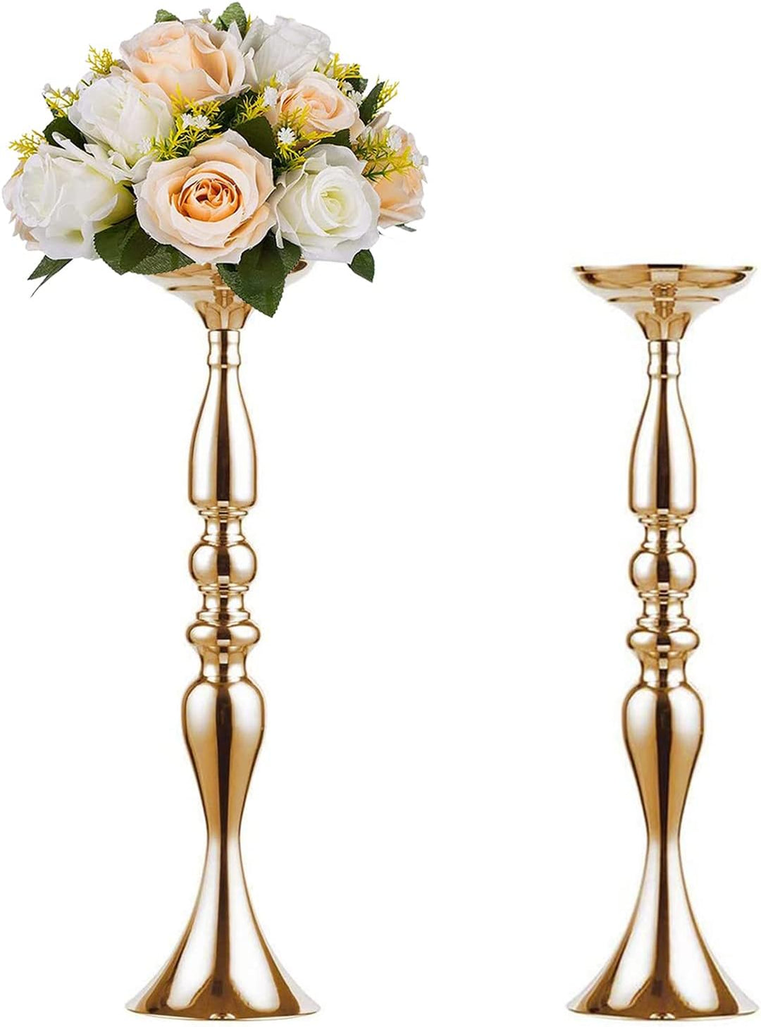 Sziqiqi 2Pcs 50 cm Höhe Metall Kerzenhalter Kerze ständer Hochzeit Mittelpunkt Event Road führen Flo