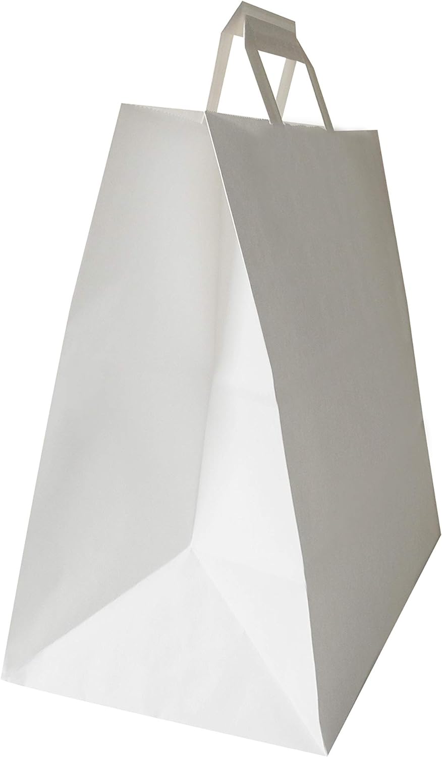 Carte Dozio Einkaufstopper aus Kraft, quadratisch, weiss, flacher Griff, 27 + 17 x 29 cm, 300 Stück