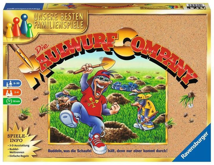 Ravensburger 26423 - Die Maulwurf Company - Familienspiel für Erwachsene und Kinder ab 8 Jahren, Ide