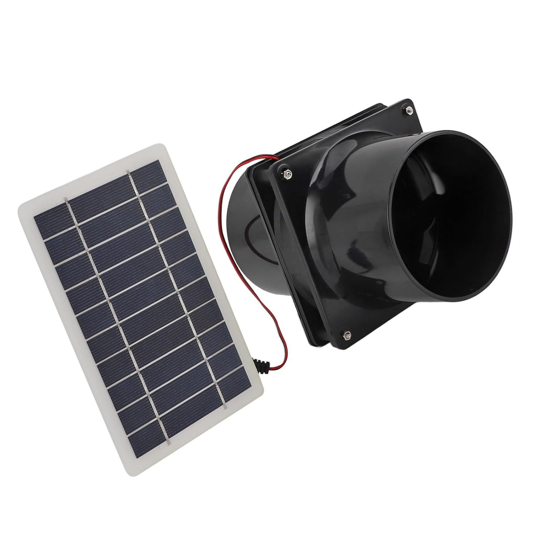 Solarbetriebener Abluftventilator, Rundes Rohrdesign, Solarpanel-Kühler, Schnelle und Einfache Insta