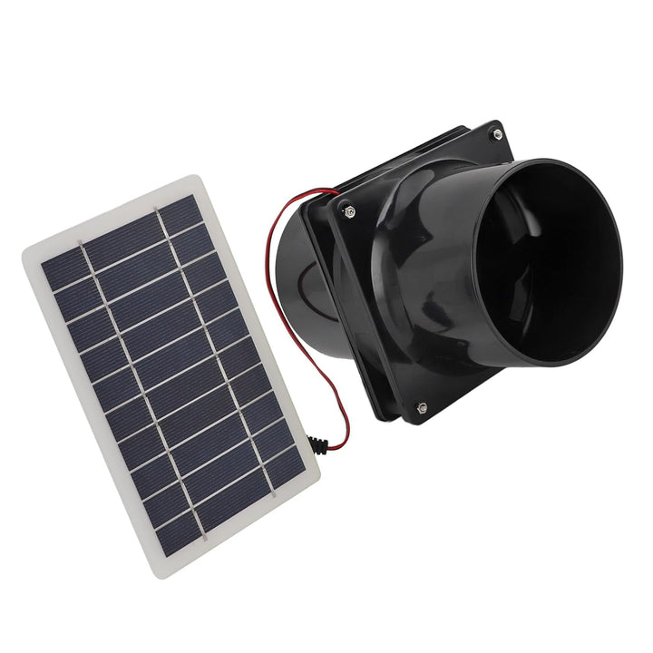 Solarbetriebener Abluftventilator, Rundes Rohrdesign, Solarpanel-Kühler, Schnelle und Einfache Insta