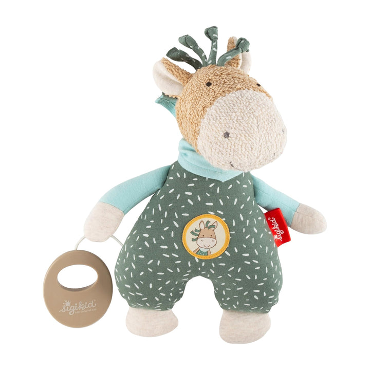 SIGIKID 39826 Spieluhr Pony Wiwi Wiah, yellow für Mädchen und Jungen von 0 bis 36 Monaten Grün/Beige