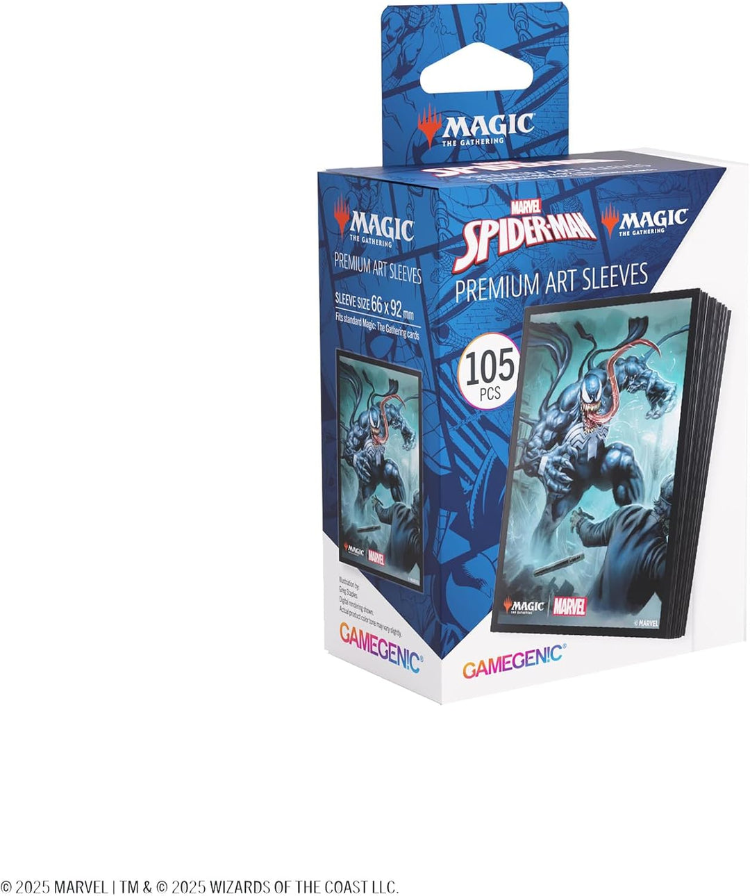 Gamegenic, Magic: The Gathering – Marvel's Spider-Man Premium Art Sleeves – Venom, 105 Sleeves pro P