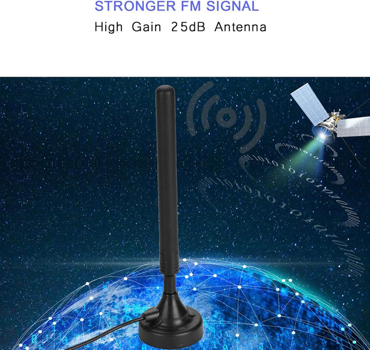 FM Zimmerantenne Verstärker, UKW Radioantenne ukw antenne mit Verstärker für Radio USB Zimmerantenne