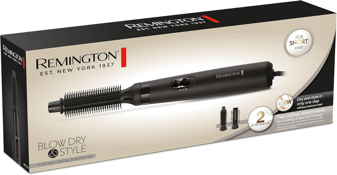 Remington Warmluftbürste [inkl. 2 Aufsätze: 19mm &amp; 25mm Rundbürste] Blow Dry&amp;Style (trocknet &amp; stylt