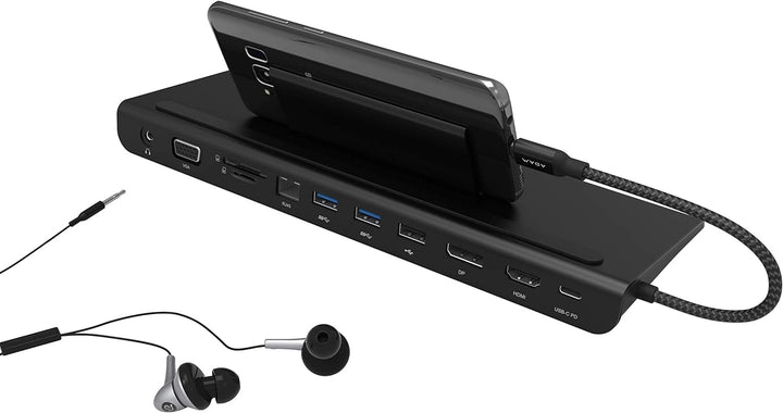 ADAM elements CASA Hub Pro 11-in-1 | Apple MacBook & USB-C Notebooks | schwarz | AAPADHUBPROBK
