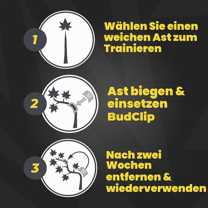 BudTrainer BudClips 20 Stück,LST-Clips mit geringer Belastung,Universalgrösse,passend für jeden Zwei