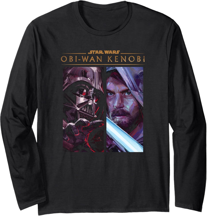 Star Wars: Obi-Wan Kenobi Vader And Kenobi Split Poster Langarmshirt