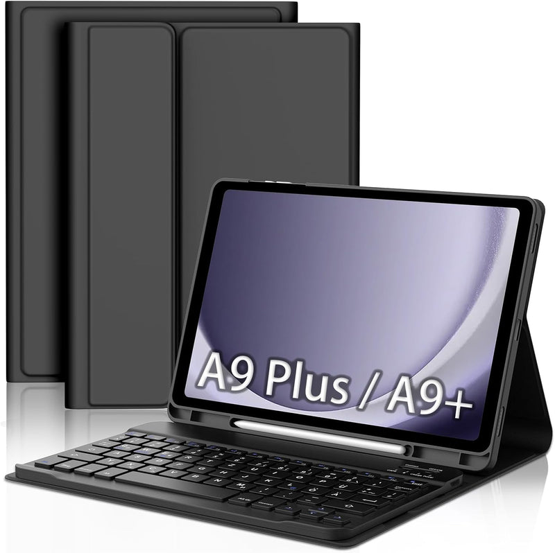 FOGARI Samsung Galaxy Tab A9 Plus/A9+ Tastatur | Samsung Tab A9 Plus Tastatur Hülle - Tastatur für S