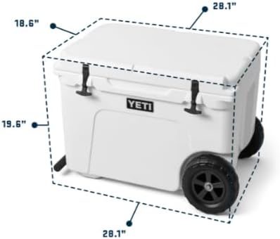 YETI Tundra Haul Tragbarer Kühler mit Rädern King Crab Orange, King Crab Orange