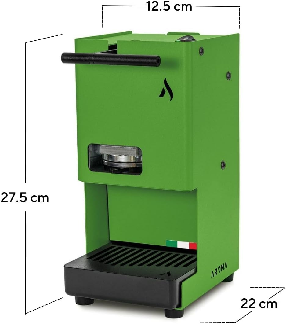 Aroma E.GO Kaffeepadmaschine für ESE-Pads 44 mm (grün), Grün