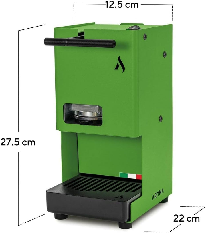 Aroma E.GO Kaffeepadmaschine für ESE-Pads 44 mm (grün), Grün