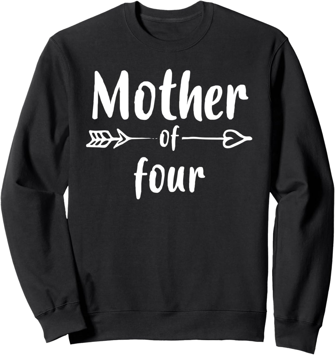Mutter von vier Kindern Mama 4 Geschenk zum Muttertag Mama Sweatshirt