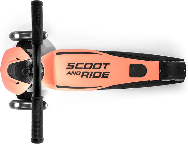 Scoot&Ride Highwaykick 5 LED Scooter, Steel Pfirsich, Pfirsich