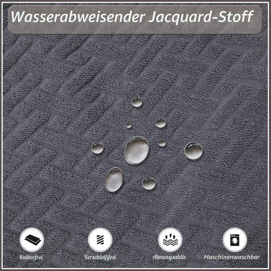 KELUINA Stretch wasserdichte Jacquard mit langem Gitter Esszimmer Stuhlhussen Home Decor, Stuhlhusse