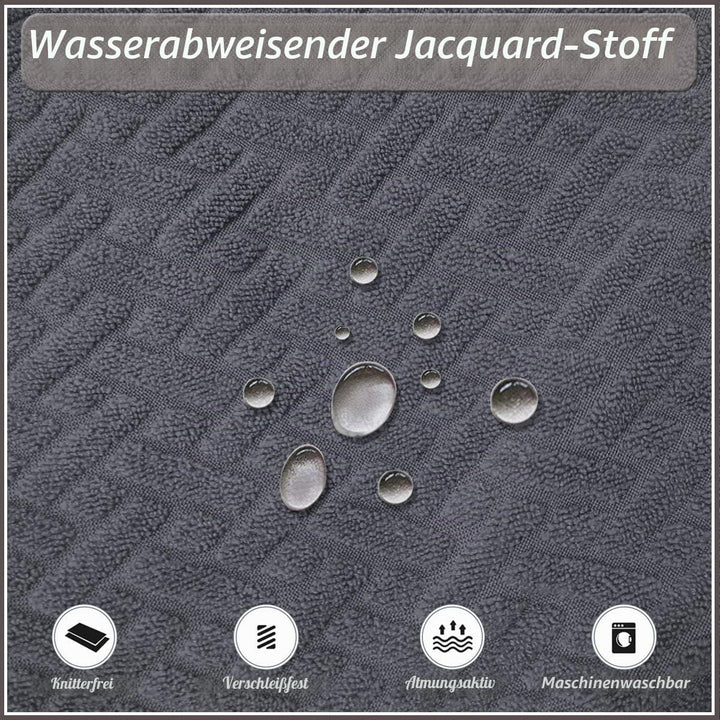 KELUINA Stretch wasserdichte Jacquard mit langem Gitter Esszimmer Stuhlhussen Home Decor, Stuhlhusse
