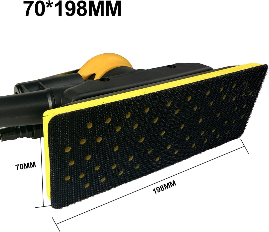 Druckluftschleifer 70x198 mm, Exzenterschleifer mit 10 Schleifgitter, für Holz, Metall, Auto