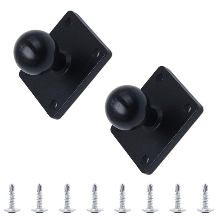 2 Stück 1 Zoll Handy Kugelverbindung mit Quadratischer Basis Kugelkopf Halterung Aluminium Handyhalt