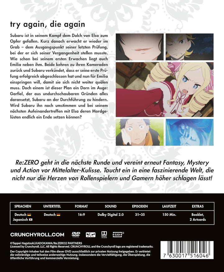 Re:ZERO - Starting Life in Another World - Staffel 2 - Vol.2 - [DVD], DVD