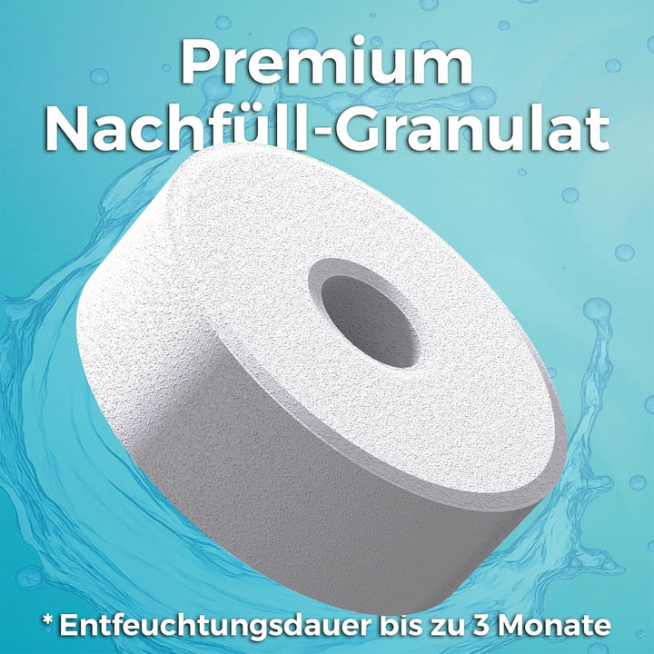 4x Nachfüll-Donut für King Kong State Luftentfeuchter ohne Strom | Raumentfeuchter Granulat gegen Sc