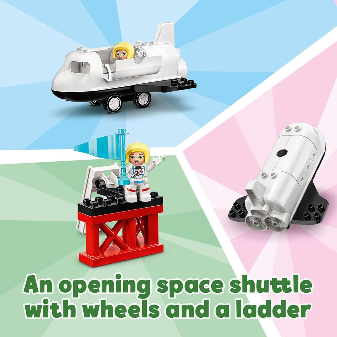 LEGO DUPLO Town Space Shuttle Mission 10944 Building Toy; Space Shuttle Creative Learning Playset, N