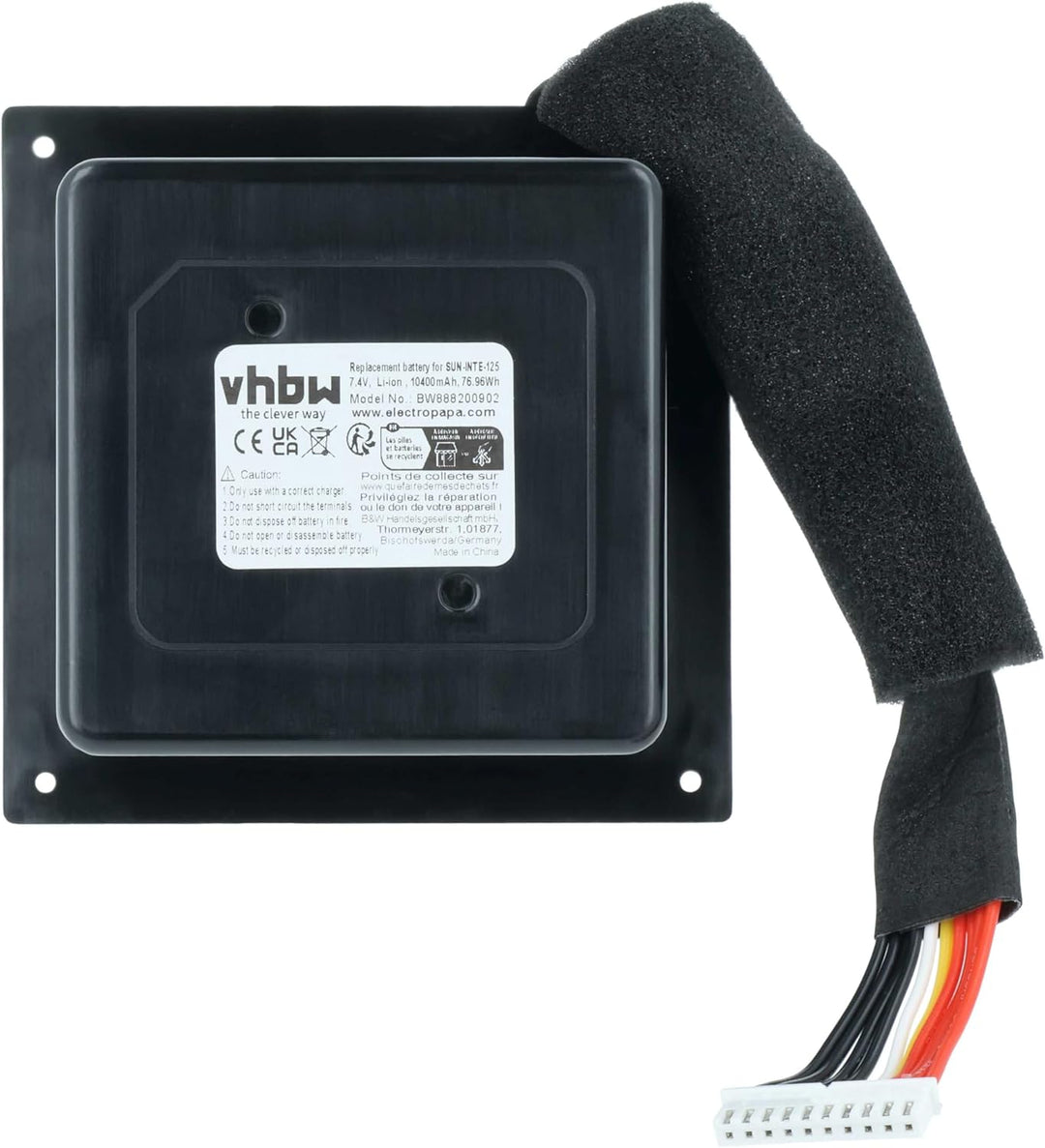 vhbw Akku Ersatz für JBL 2INR19/66/4, GSP-ICR2S4P-PB350A, SUN-INTE-125, GSP-2S4P-PB350B für Lautspre