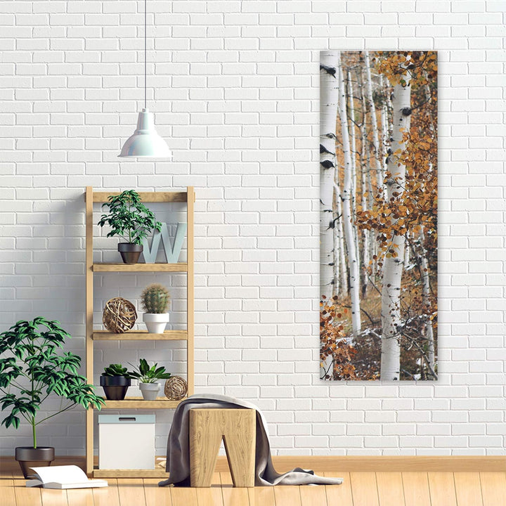 Feeby Leinwand Bilder - Natur - Wald - 60x150 cm- Deko Wohnzimmer - Wandbilder Schlafzimmer - Deko A