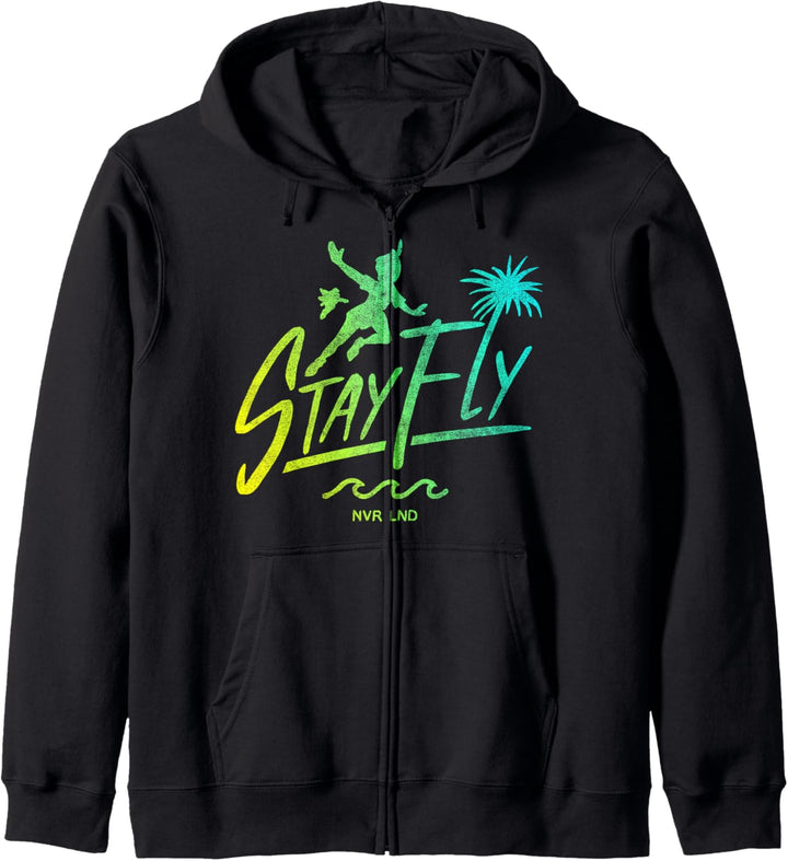 Disney Peter Pan Stay Fly Text Silhouette Poster Kapuzenjacke