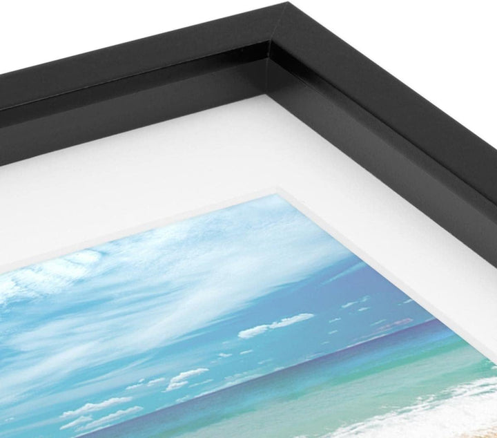 3D-Bilderrahmen zum Befüllen A4 21x30 cm, Schwarz, Bilderrahmen tief mit Passepartout, 2er Set Objek