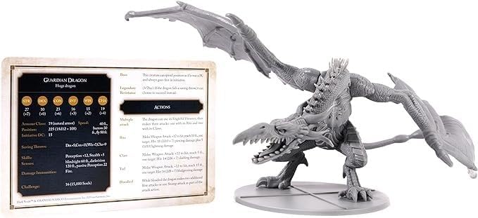 Steamforged Games SFDS-RPG006 Dark Souls Wächterdrache RPG Mini-Guardian Dragon, Einheitsgrösse, Wäc