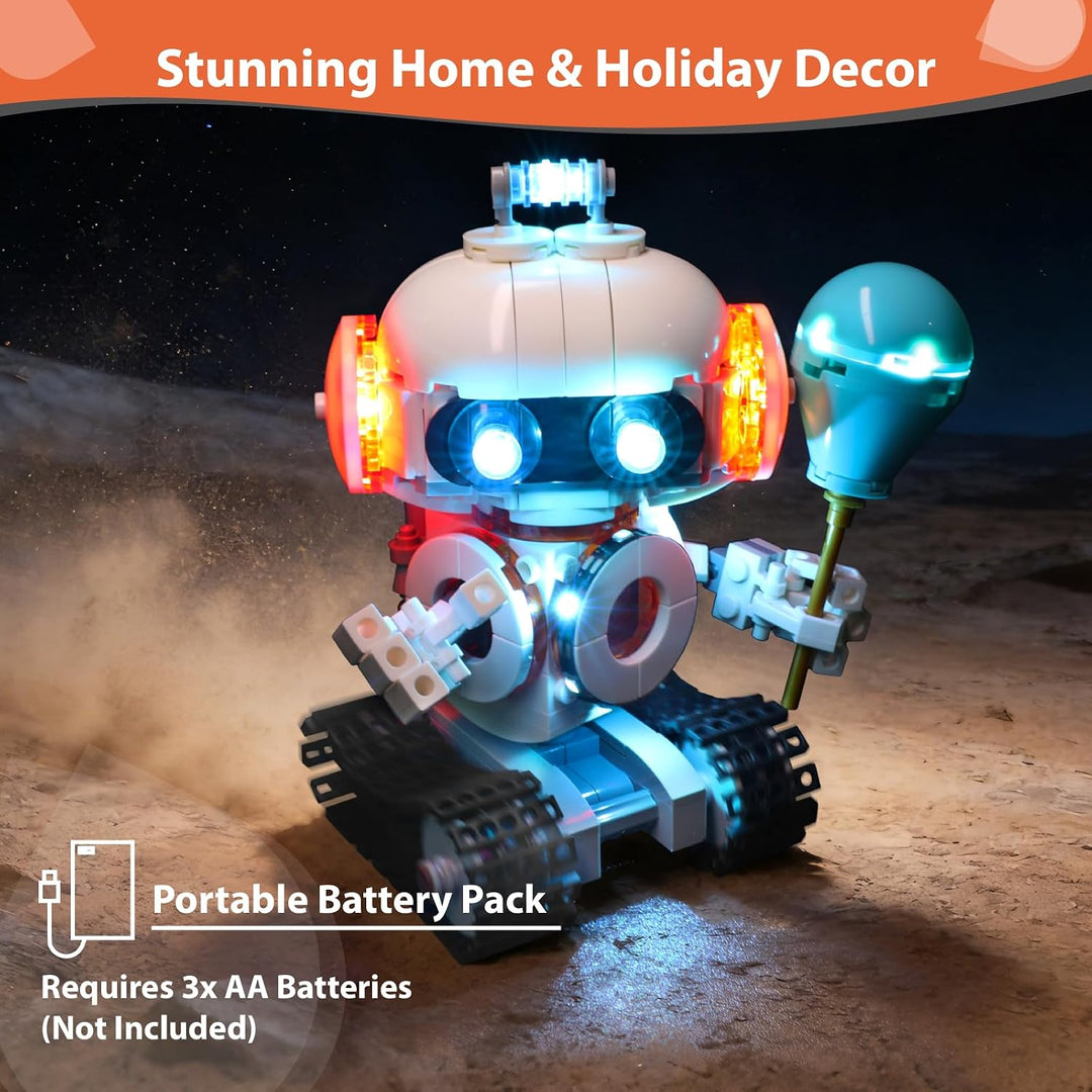 LED-Lichtkit kompatibel mit Lego 31164 Creator 3 in 1 Weltraumroboter – Galaktischer Explorer Dekora