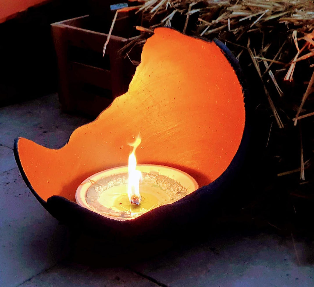 Lichtschale sundowner - S (15cm) - Beton schwarz - grau - Unikat handmade - Windlicht - Geburtstagsg