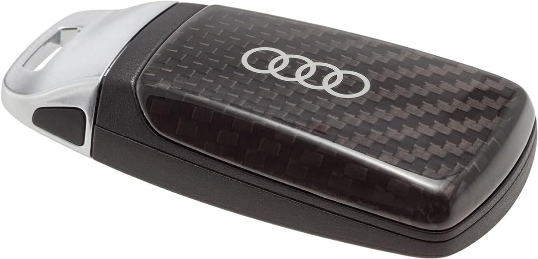 Audi 8W60712083Q0 Schlüsselblende Cover Carbon, mit Ringe Logo, nur für Schlüssel 4M0959754 8W095975