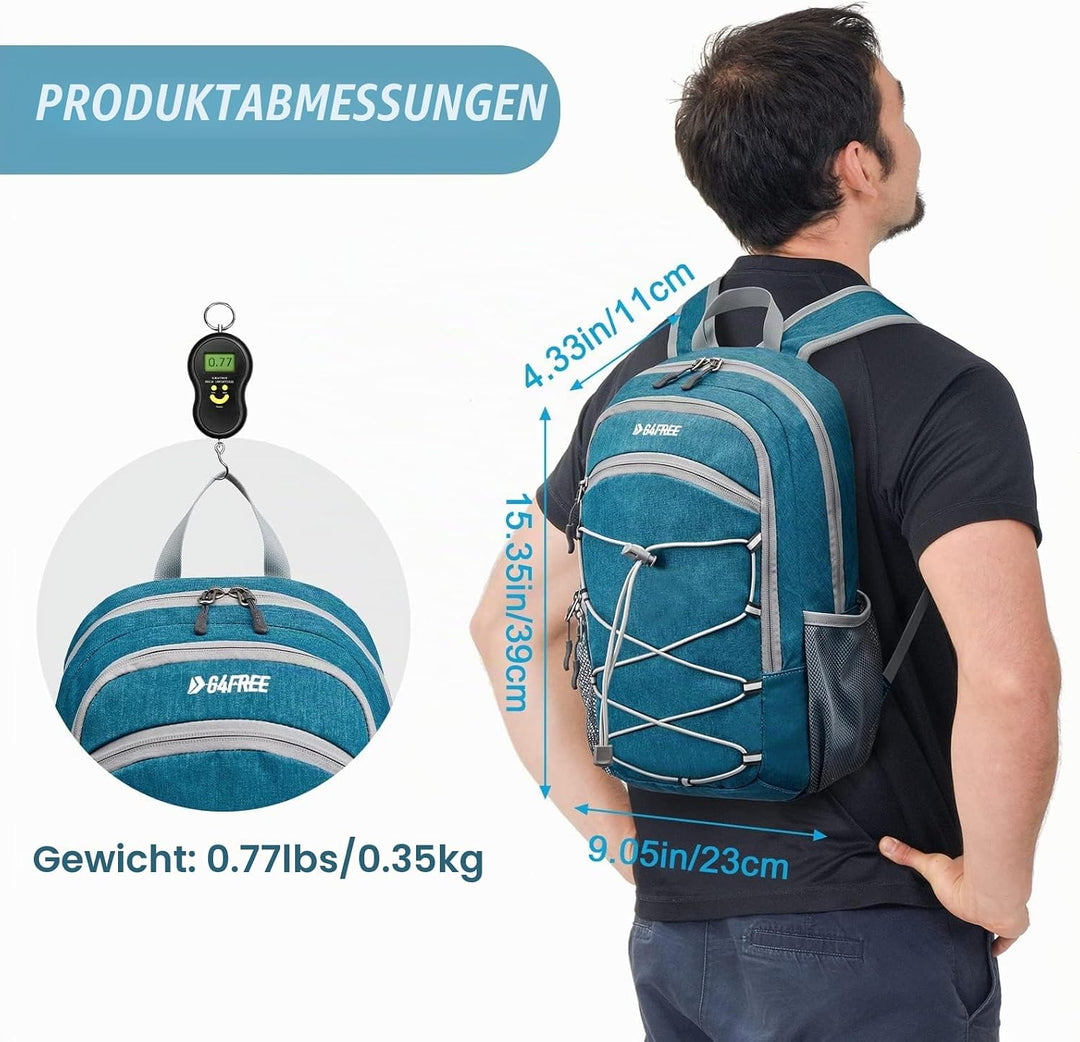 G4Free Kleiner Rucksack 12L/20L Unisex Tagesrucksack Leichter Reiserucksack Wanderrucksack Trekkingr