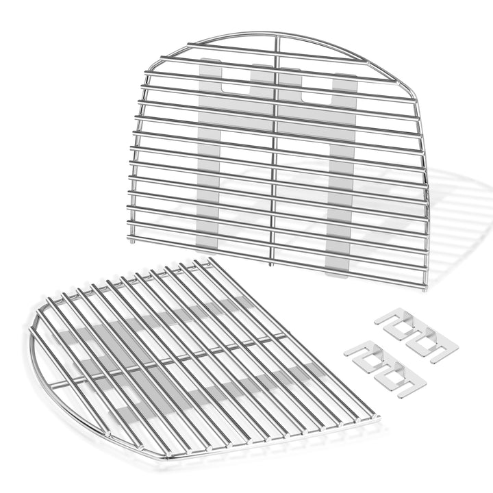 7645 Cooking Grate for Weber Q200 Q220 Q260 Q2000 Q2200 Q2400 Gas Grills, 54.6 x 38.8 cm Stainless S