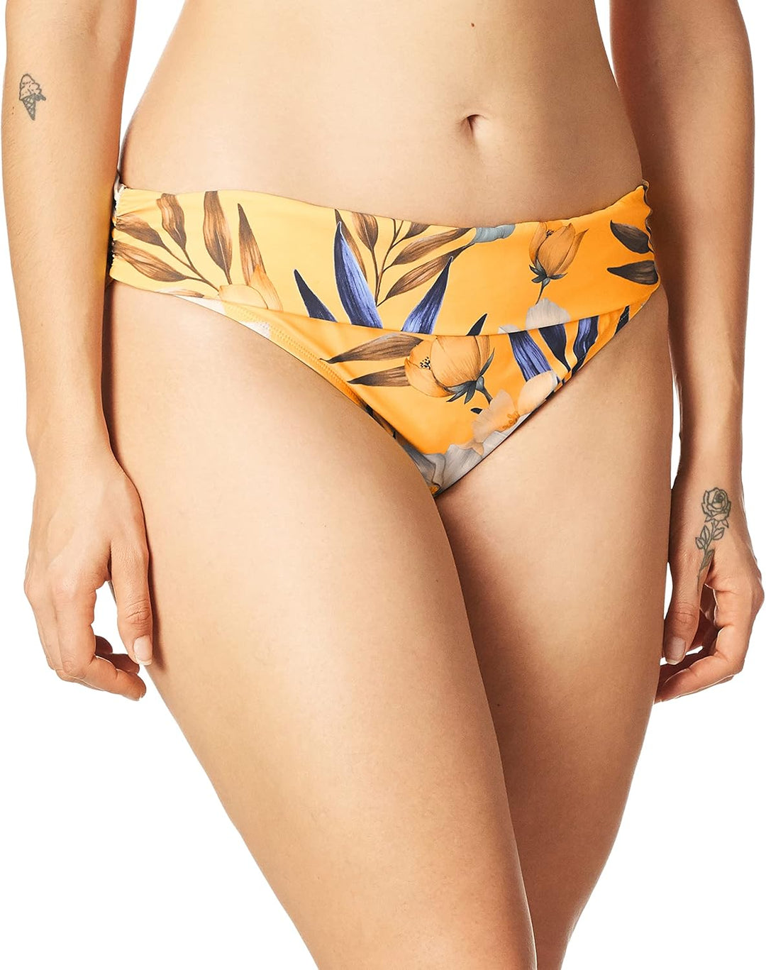 La Blanca Damen Island Goddess Banded Hipster Swimsuit Bottom Badehose Belle Fiore 4, Belle Fiore 4
